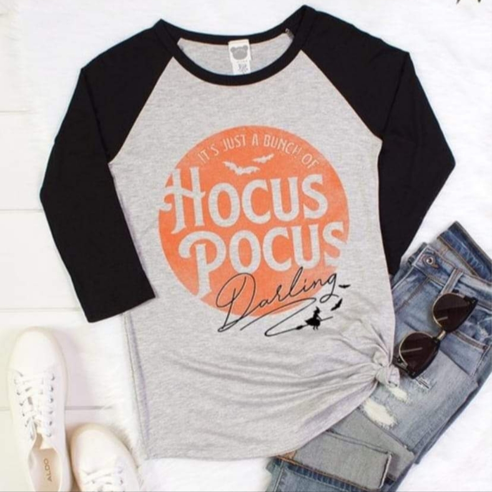 It's Just a Bunch of Hocus Pocus 3/4 sleeve top